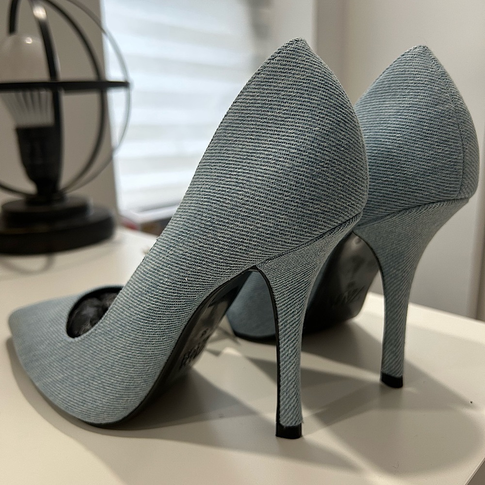 Brand New Zara Denim Heels